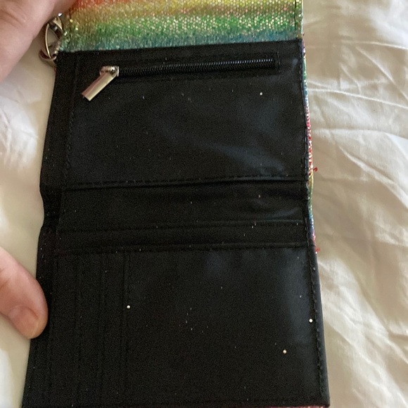 Rainbow Card Holder or wallet with Wrist Strap Unbranded - Picture 2 of 4